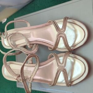 Gorgeous beaded strappy heals